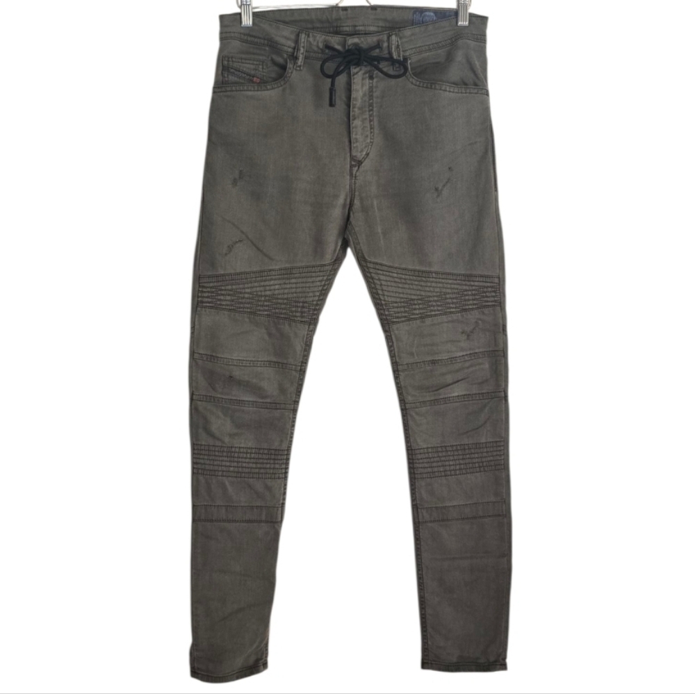 Diesel Jeans Bakari Ne Men's Sz.30 Demin Sweat Joggers Motorcycle Riding Style